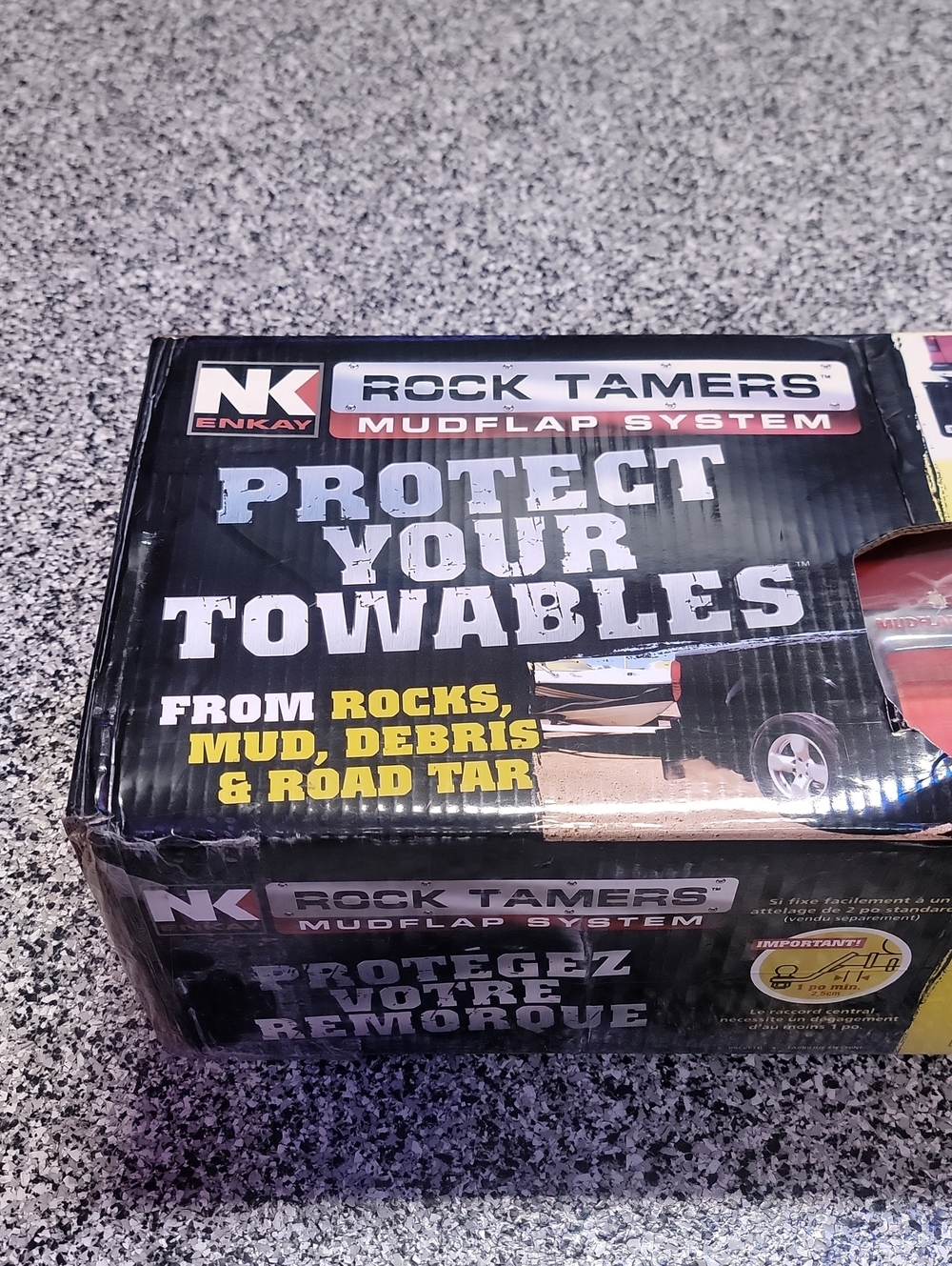 NEW IN SEALED BOX - NEVER USED - Rock Tamers Mudflap System - Black -